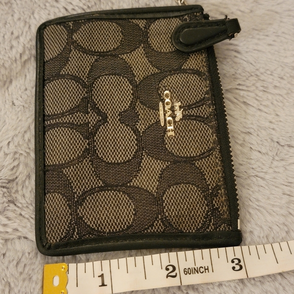 Coach Small Black Card Holder - Picture 3 of 6